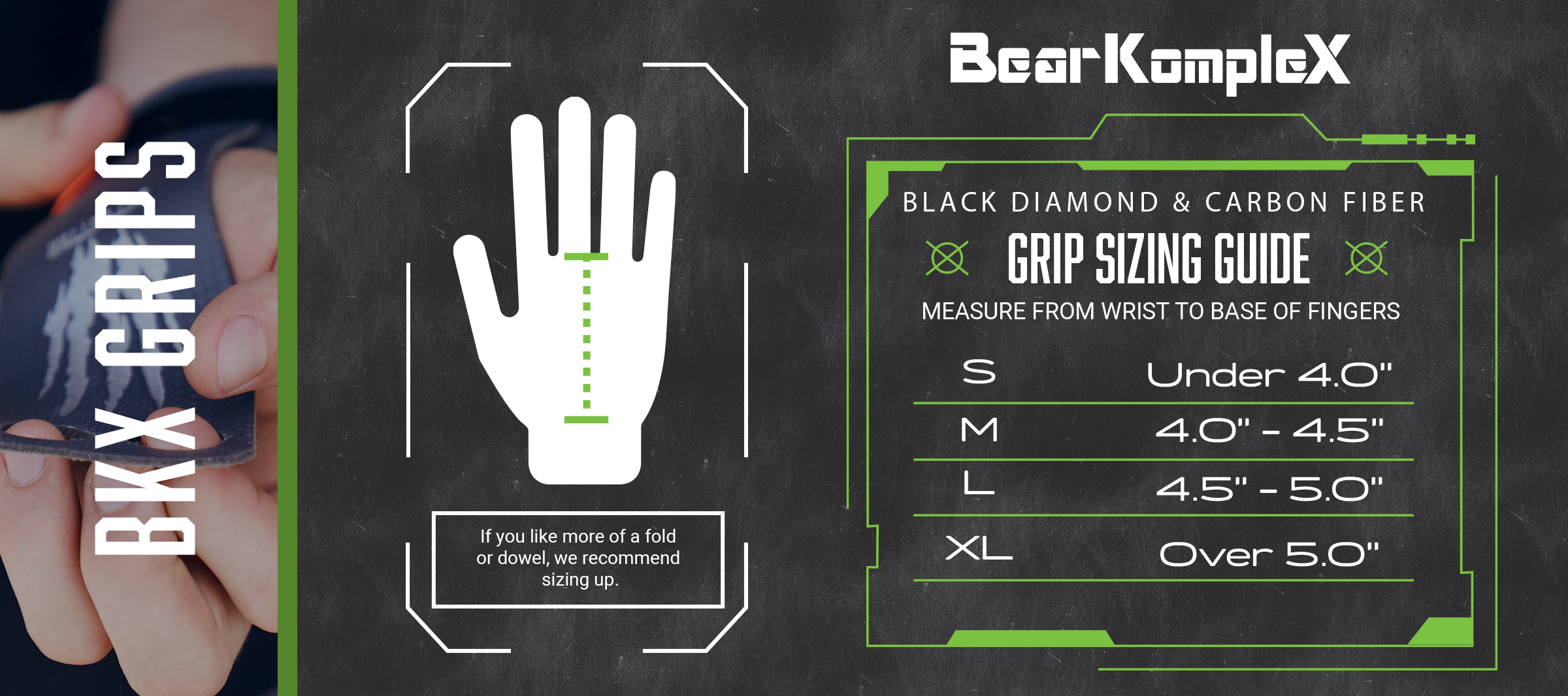 Bear KompleX x Grown Strong Carbon Comp No Hole Speed Grips